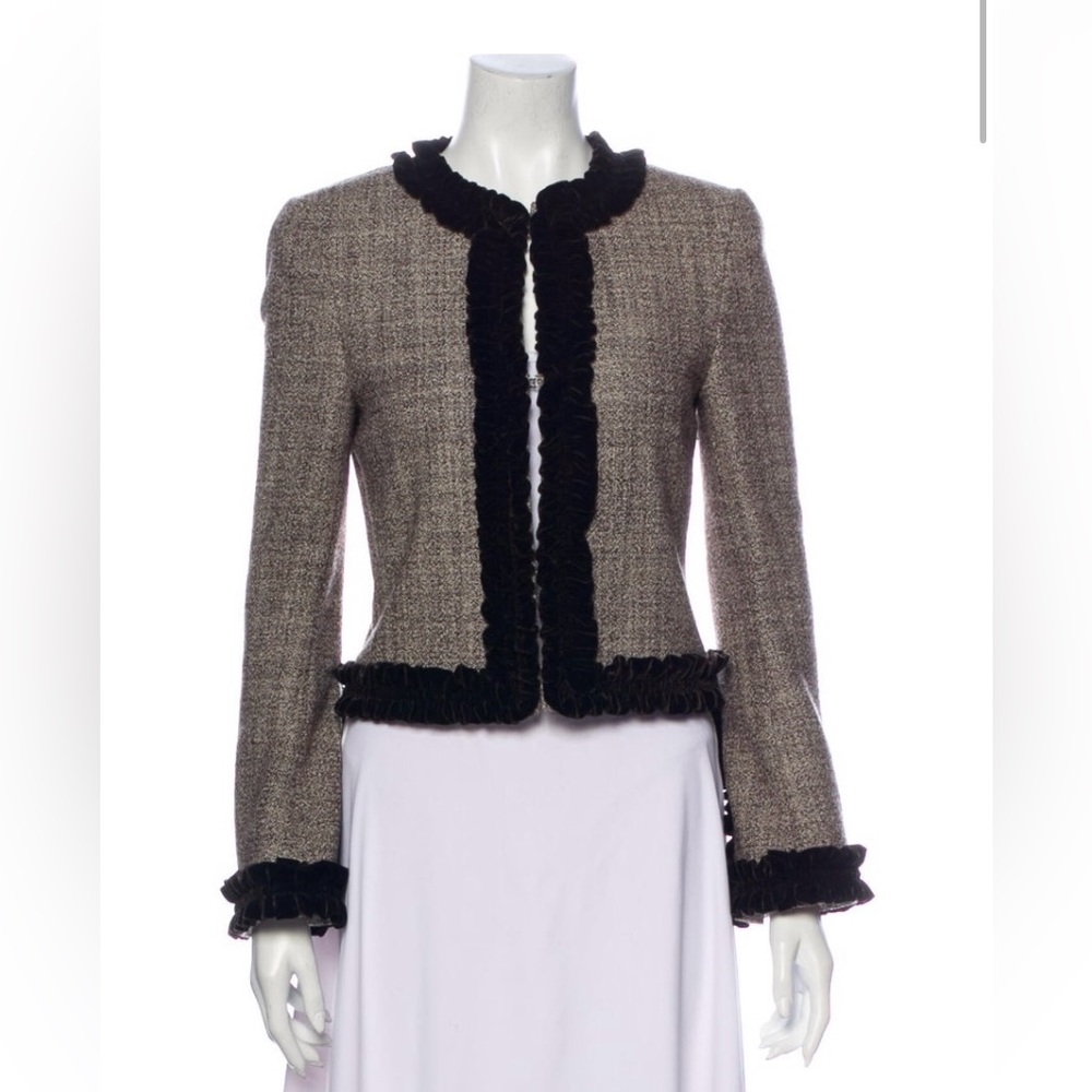 Tory Burch Wool Tweed Jacket US 2